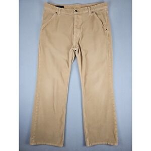 Banana Republic Utility Jean Corduroy Pants Men's 36x31 Tan Button Fly Relaxed